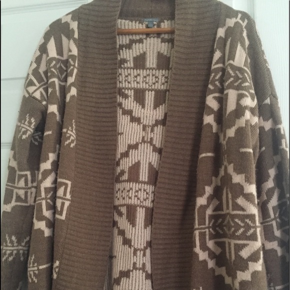 Charlotte Russe Sweaters - Cream/Taupe Sweater ll Open Cardigan